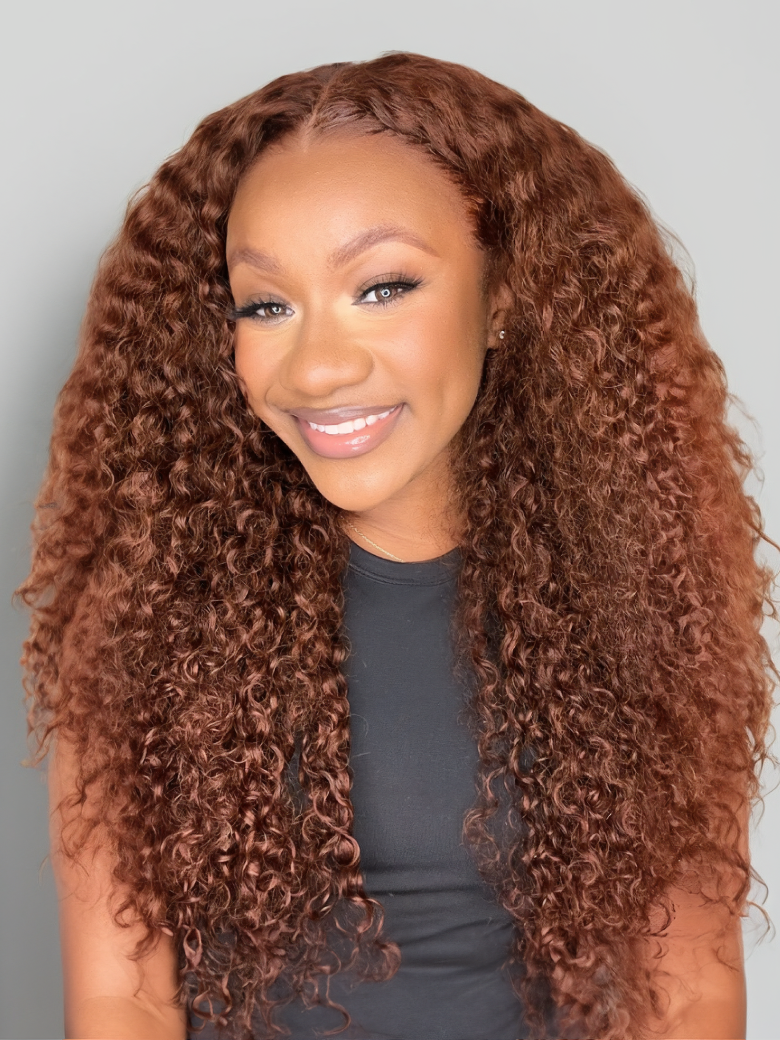 Nadula Flash Deal Reddish Brown Jerry Curly Dark Auburn Color Put