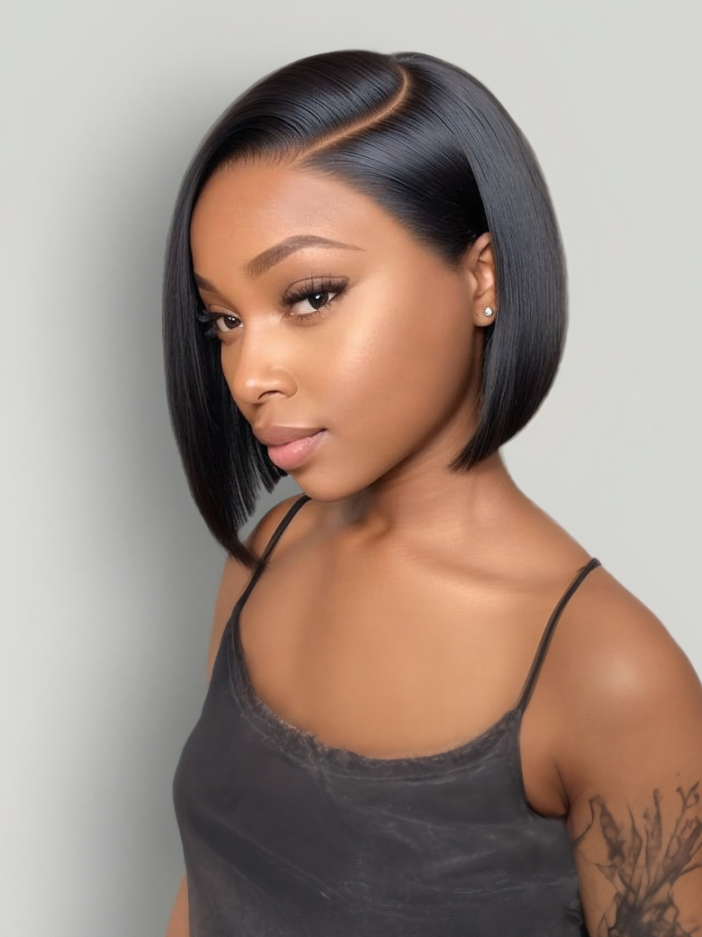 Pre everything Wig 2.0™| Nadula 13x4 Straight Bob Real Ear3