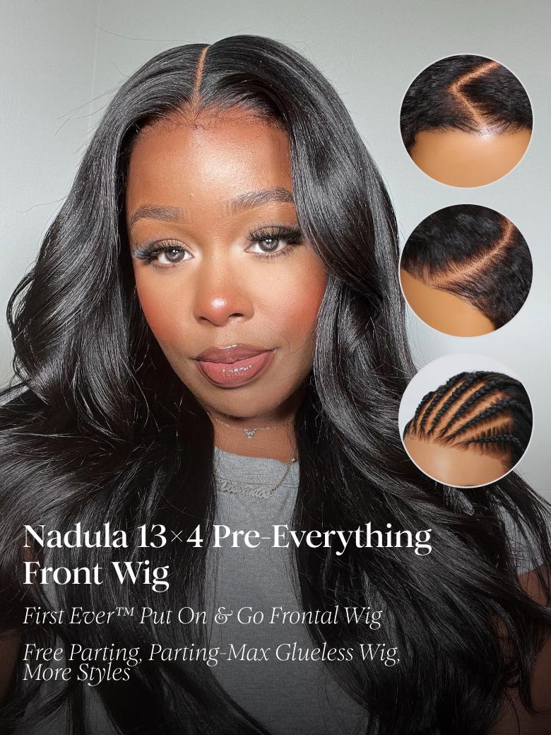 Nadula 13x4 Transparent Lace Front Straight And Yaki Style Real3