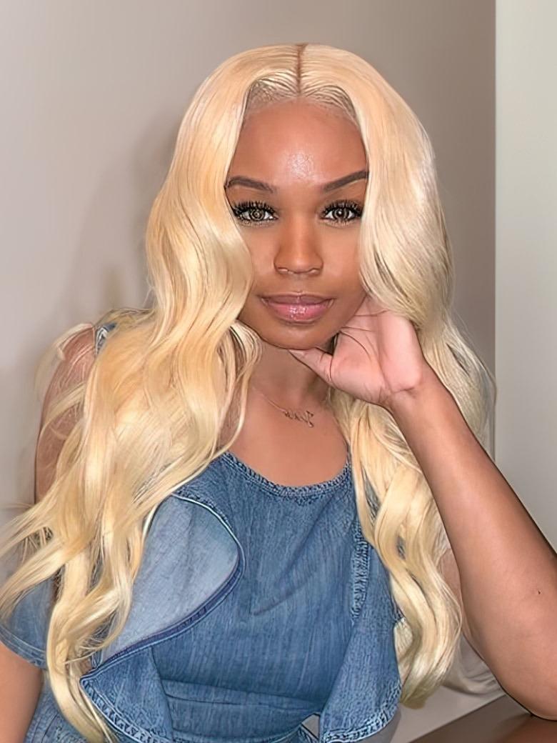 Nadula Hair 613 Blonde Virgin Human Hair Wave 1 Bundles Body Wave Hair Weft