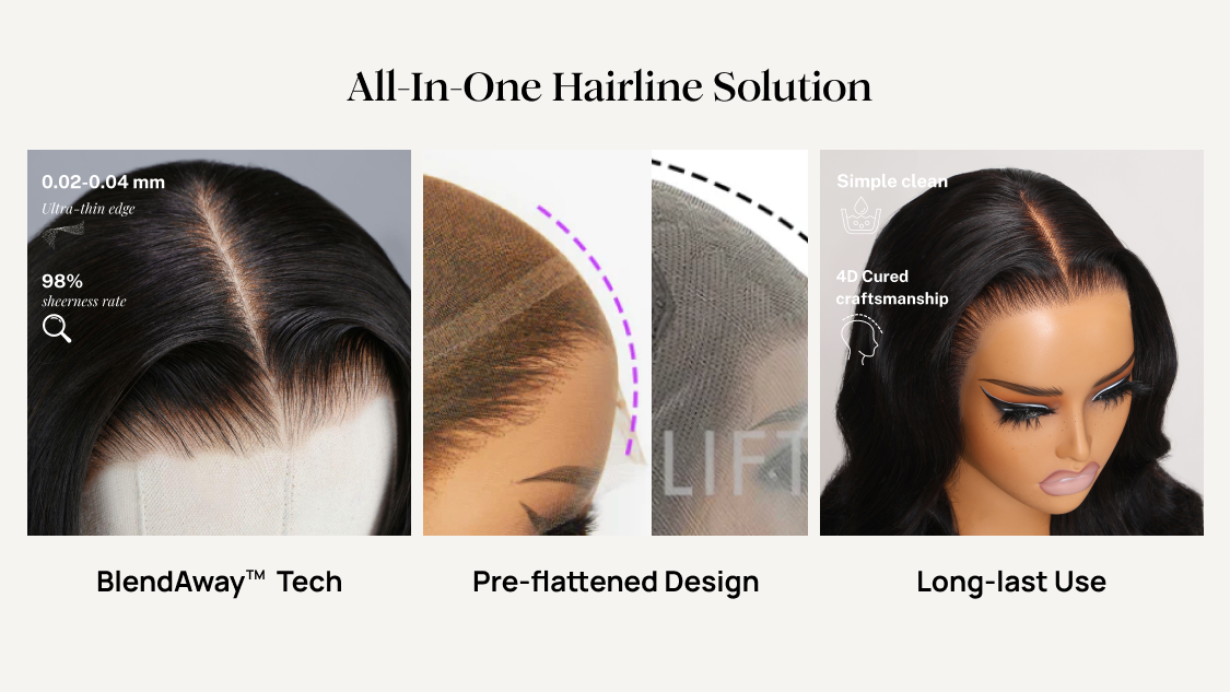
    Nadula 7x5 BlendAway™ HD Lace Body Wave Pre Everything Glueless Human Hair Wig Match All Skin Tones