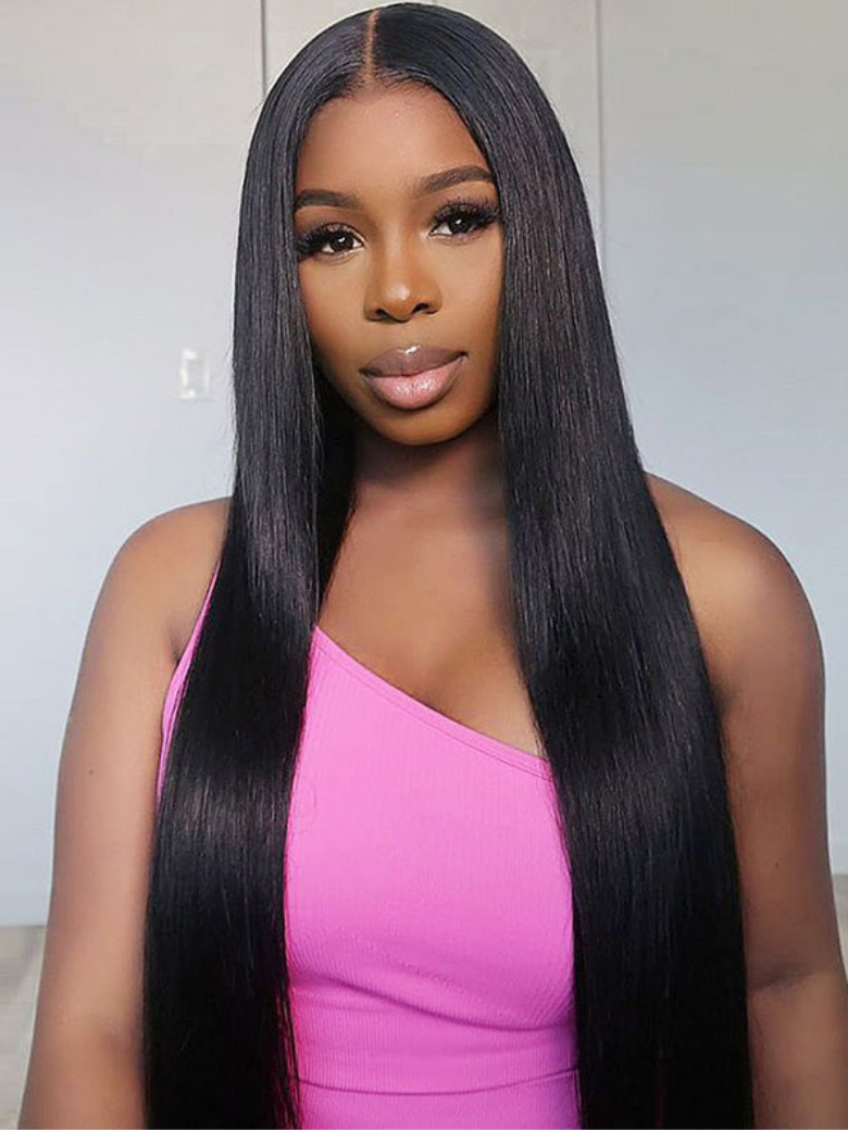 Clearance Sale Nadula Lace Front Bone Straight Layered Haircut