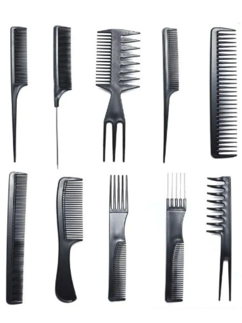 Nadula Free Gift Hair Care Comb Anti Static Coarse Fine Toothed Tail Pick Combs Black Set Special For IG Fans