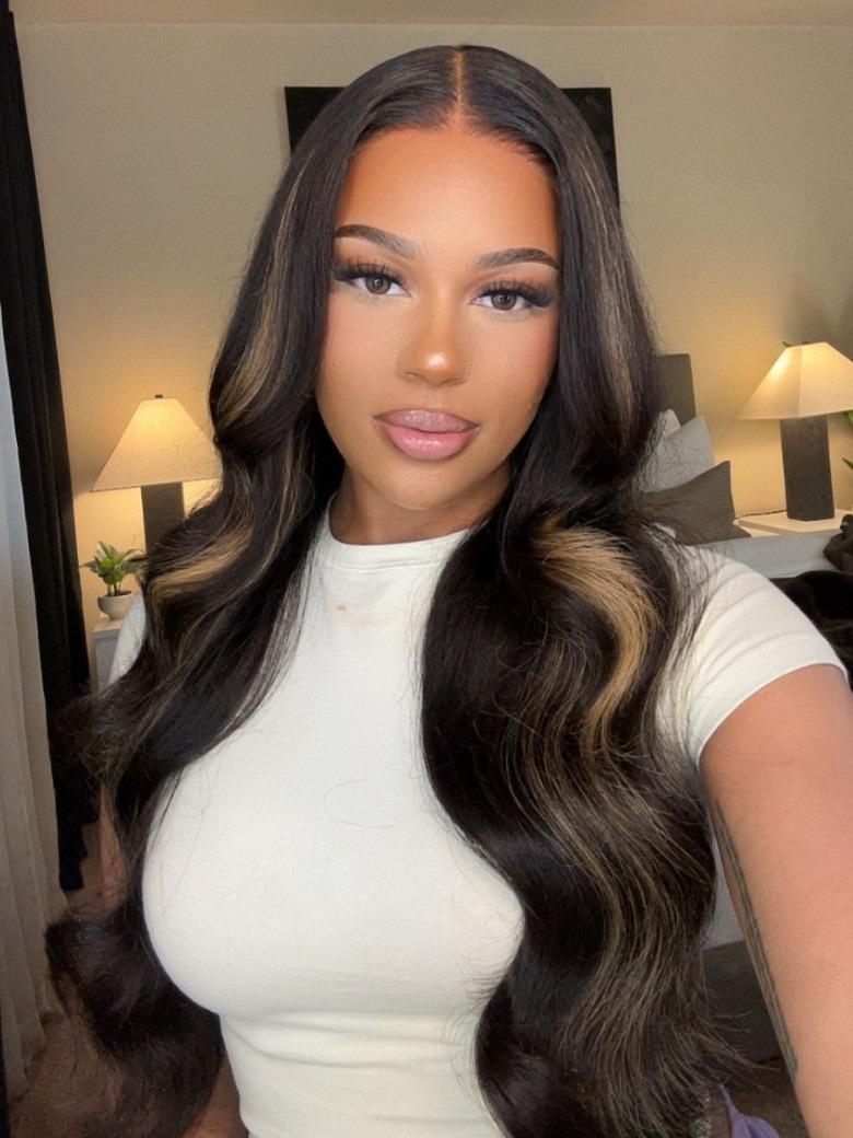 Nadula Flash Sale 13x4 Pre-everything Lace Frontal Body Wave Hair Balayage Blonde Highlight Glueless Human Hair Wigs