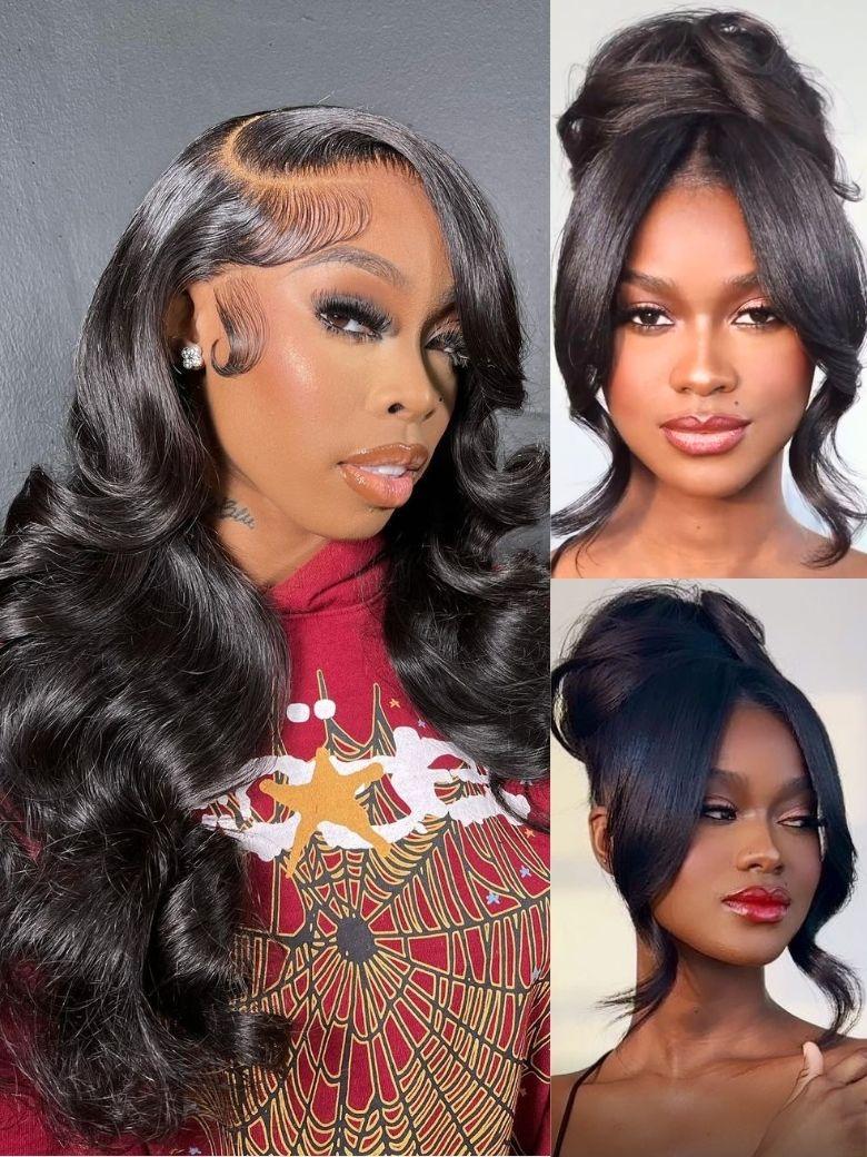 
    Nadula Glueless 360 Lace Frontal Wig Pre-everything Body Wave Transparent Lace Put on and Go Human Hair Wigs