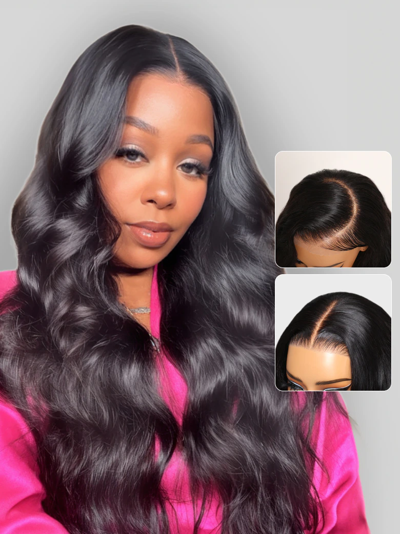 $100 Off Code: Save100 | Nadula Body Wave 7x5 ByeBye Knots HD Lace Closure and 13x4 Pull and Go Glueless Wig