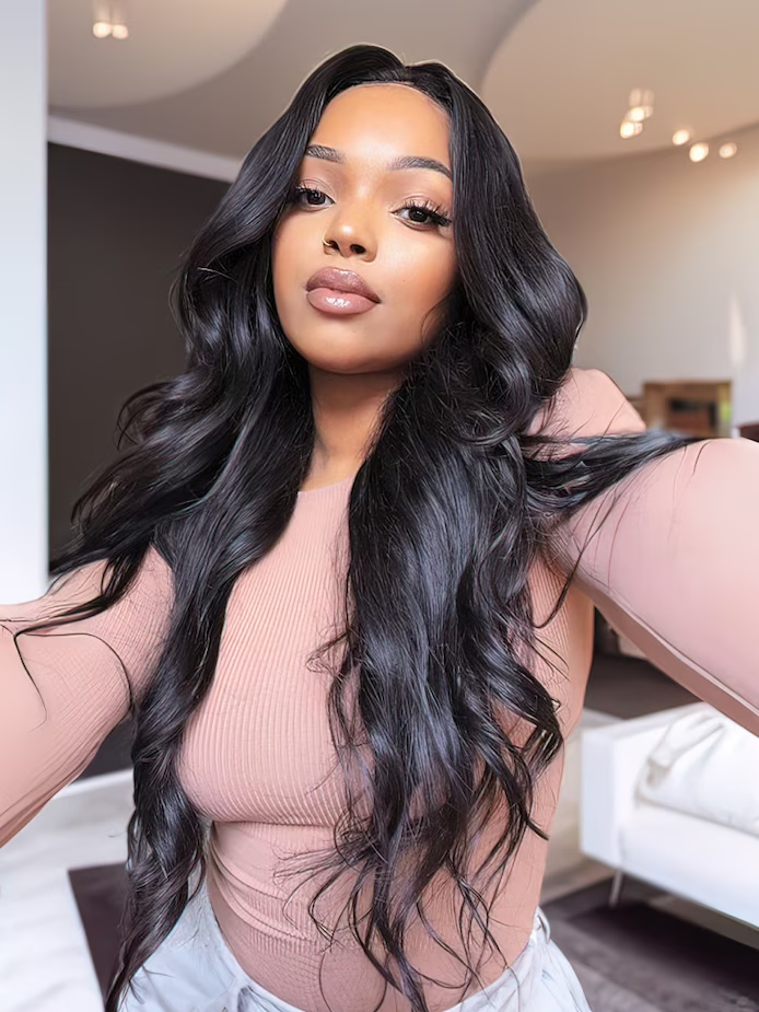 Nadula $100 Off Flash Sale Body Wave Wigs V Part Wig 13x5x0.5 Lace Part Wig and 7x5 Bye Bye Knots Pre-Bleached Glueless Human Hiar Wigs