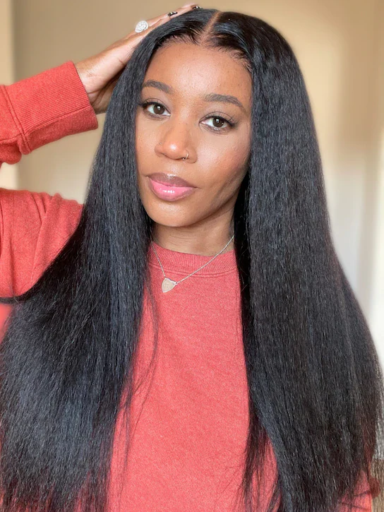 BOGO |18 Inch U Part Kinky Straight Wig Beginner Friendly For Sale