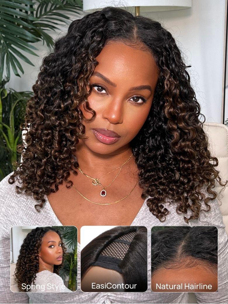 Nadula Lifesaver EasiContour™ V Part Curly and Yaki Straight Chestnut3