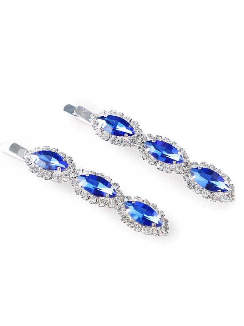 Nadula Free Gift 2 PCS Blue Rhinestone Hair Clips