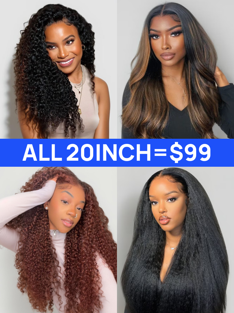 Everything $99 | Nadula Flash Sale Hot Selling Wigs Natural Hairline 150%-180% Density Human Hair Wigs