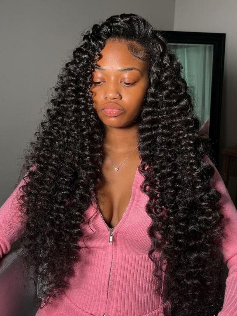 Nadula 3 Bundles Virgin Hair Spiral Curls Water Curly Hair Twist Out At The End Human Hair Weave Free Shipping3