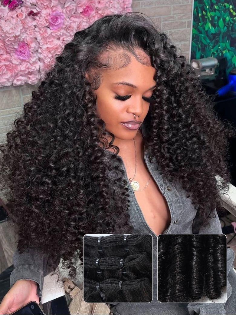 Nadula 3 Bundles Virgin Hair Spiral Curls Water Curly Hair