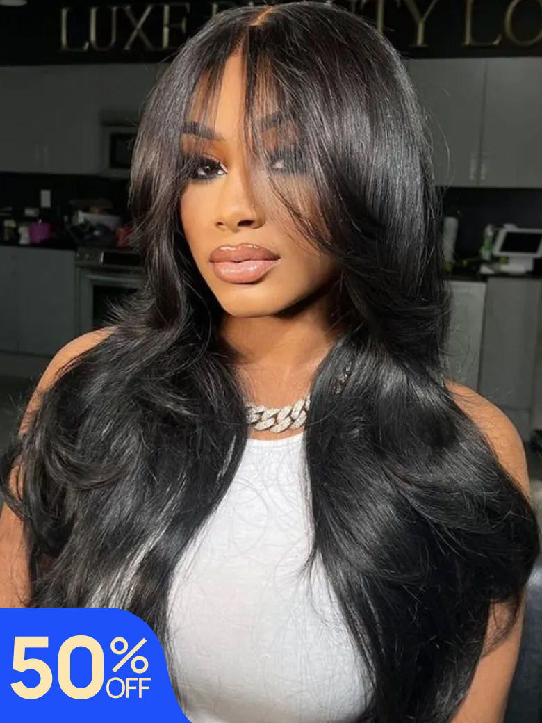 Nadula Flash Sale Straight Hair Wig with Bangs Glueless Human