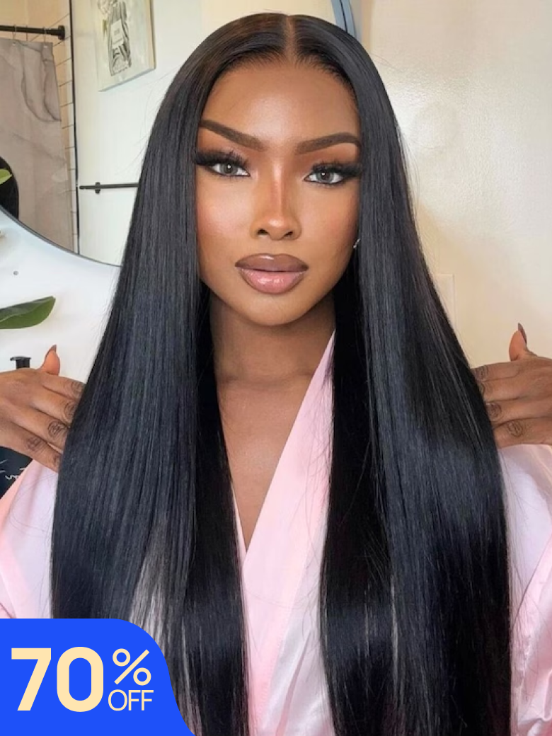 Nadula Flash Sale Silky Straight Hair Wigs Put On And