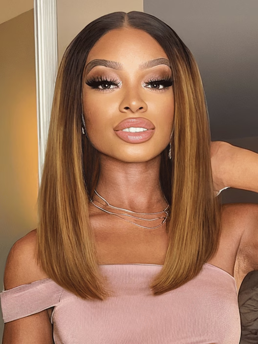 Nadula Flash Sale 7x5 Honey Brown Piano Highlight Bob Wig
