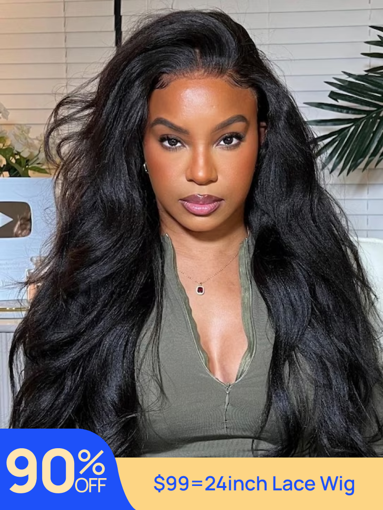 Limited Stocks | Nadula Flash Sale 4x0.75 T Part Kinky Straight Hair And V Part Body Wave Wig Human Hair Natural Looking