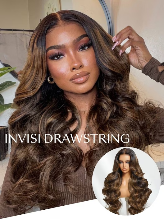 $1 Get 2nd Wig | Nadula Highlight Brown Color T Part Lace Body Wave Human Hair Wigs Natural Looking