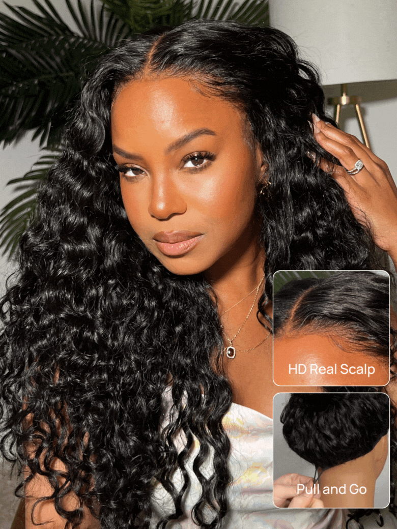
    Nadula Flash Sale 3D Body Wave Pre Bleached Put on and Go Lace Closure Glueless Human Hair Wig
