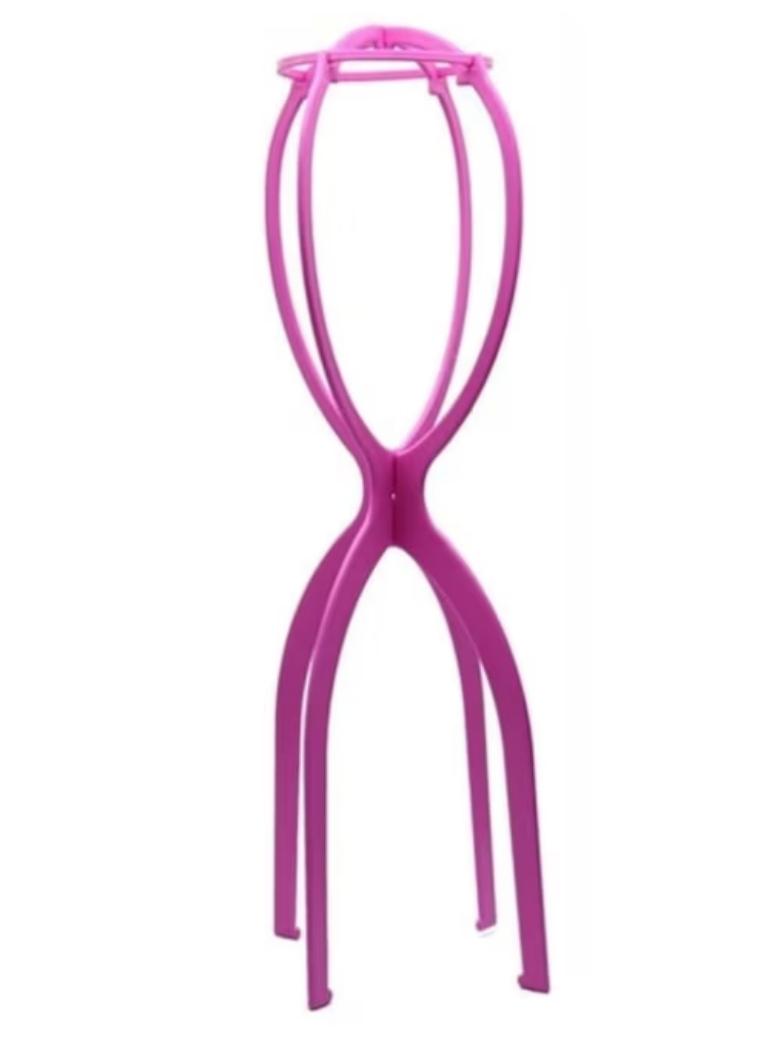 Nadula Wig Stand Plastic Portable Wig Holder Random Color For