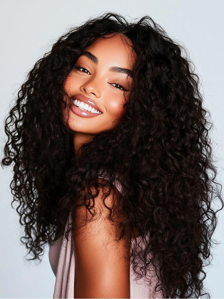 BOGO Free | Nadula 20 Inch Kinky Culy 4x0.75 T Part Lace Wig With Natural Hairline