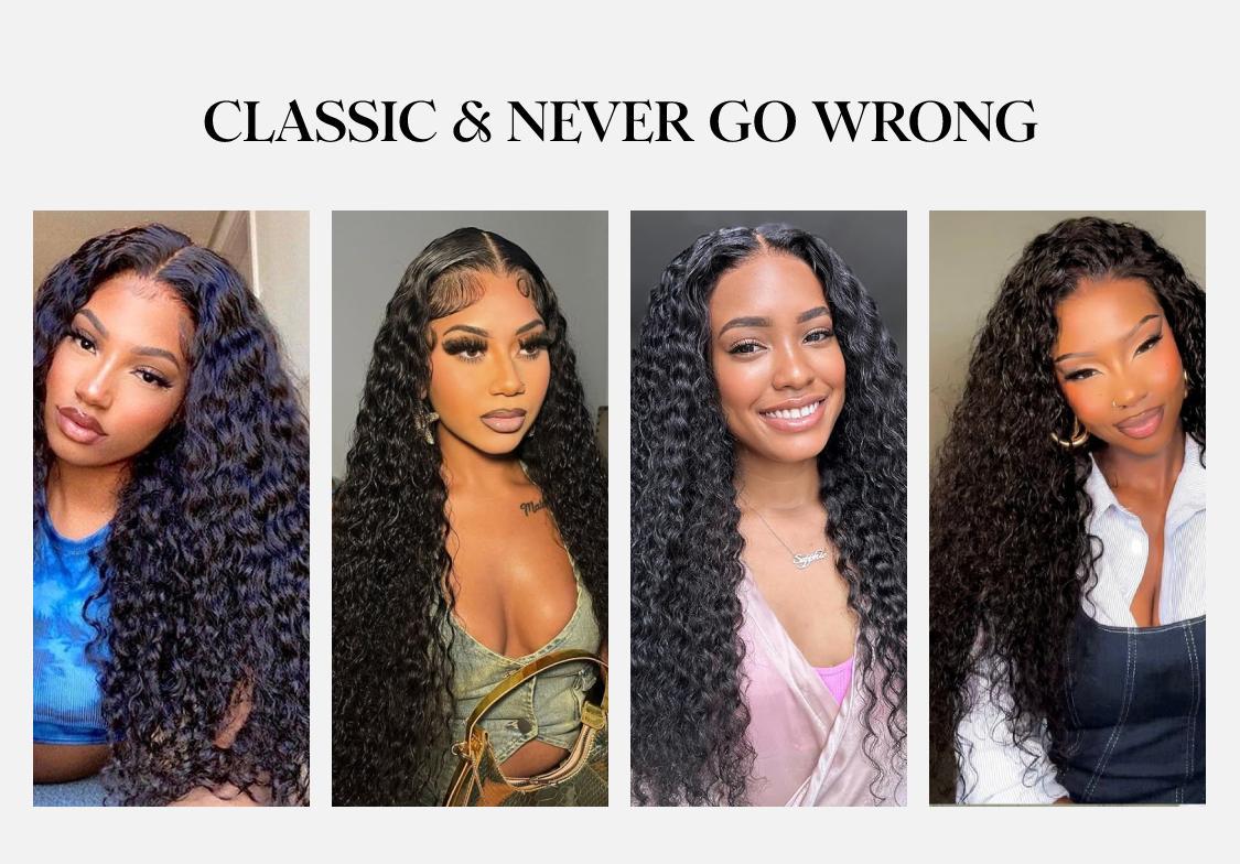 water wave glueless wig