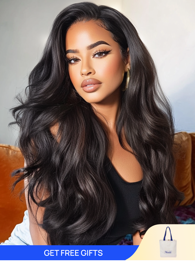 Nadula Flash Sale Body Wave Wigs 7x5 And 13x4 Pre-Cut Lace Put On and Go Wig Invisible Knots Wigs