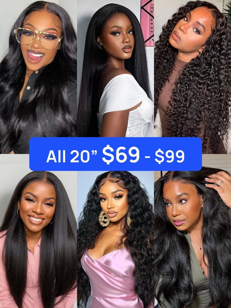 All 20'' Wigs $69-$99 | Nadula Flash Sale Hot Selling Wigs Put On And Go Glueless Human Wigs Beginner Friendly