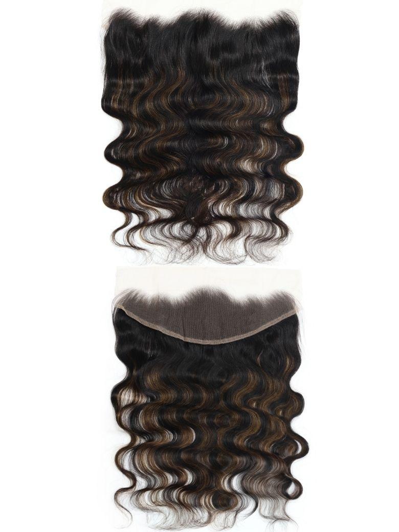 Nadula 13x4 Lace Frontal Balayage Highlight Body Wave Free Part Virgin Human Hair2