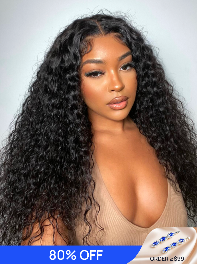Nadula Falsh Sale Water Wave Wigs Put On and Go Glueless Human Hair Wigs Beginner Friendly