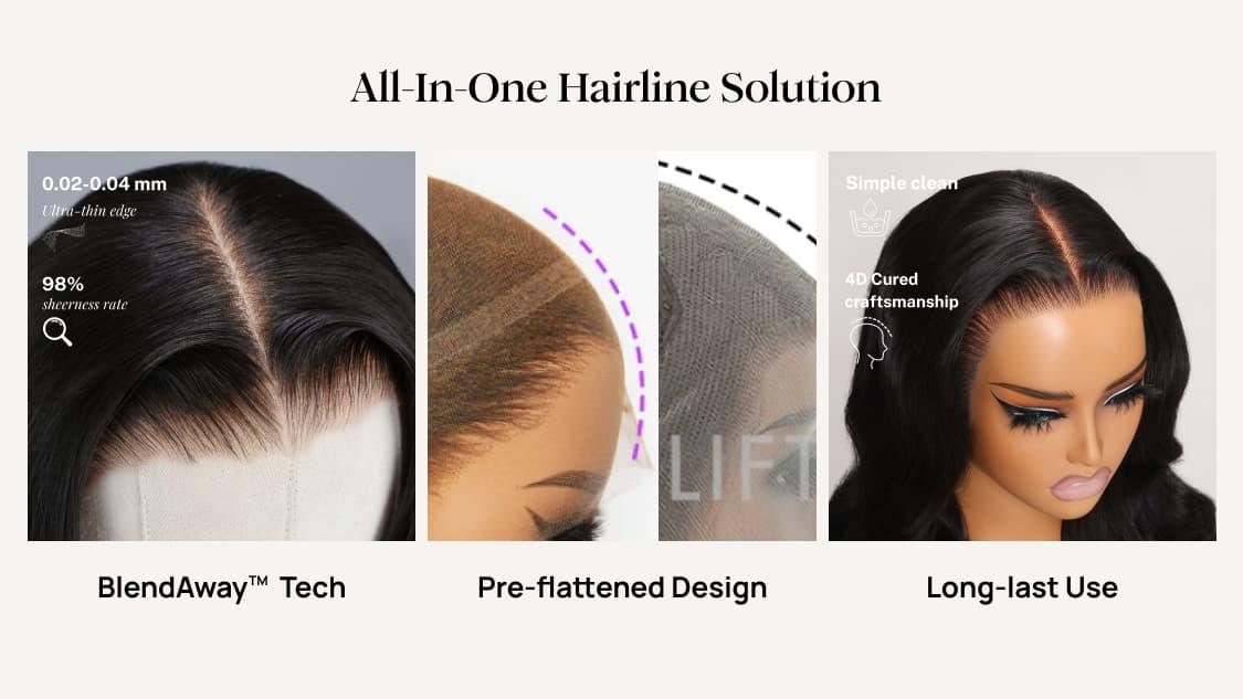 
    Nadula 5x5 And 7x5 HD BlendAway Glueless Wig Water Wave Pre-Everything Human Hair Wig Match All Skin Tones
