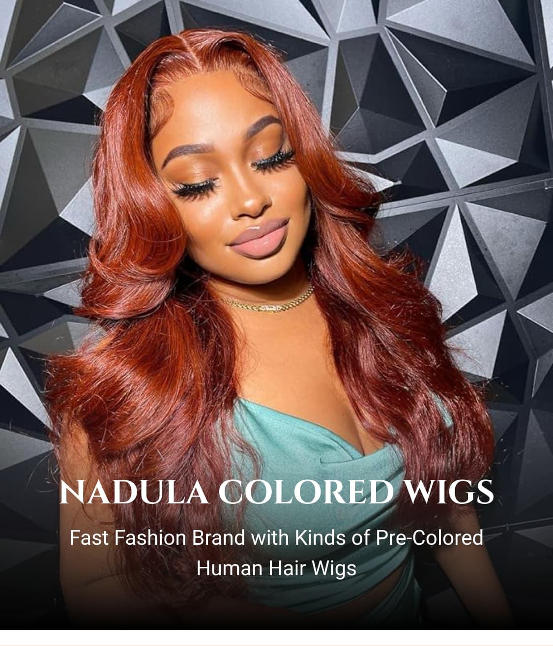 
        Sara Same Wig | Nadula Bye Bye Knots Wig 7x5 Reddish Brown Body Wave Pre Bleached Invisible Knots Glueless Wig    