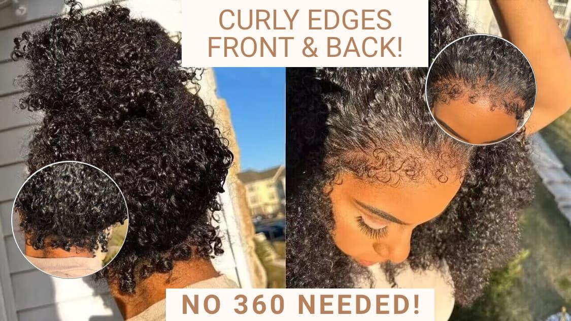 
        Nadula Natural Lace Frontal Wigs Jerry Curly Wig with Normal Edges or Curly Edges for Your Choice High Density 13x4 Virgin Human Hair Wigs    