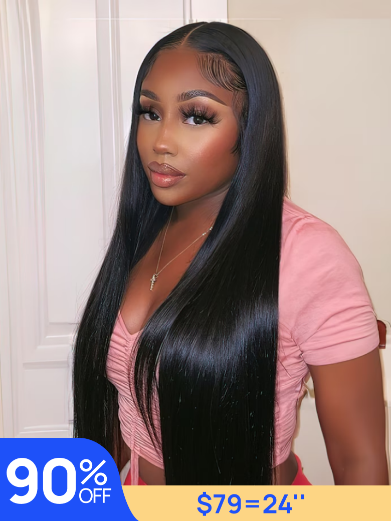 Nadula Flash Sale Straight Hair Wigs 4x0.75 Lace Part Wig