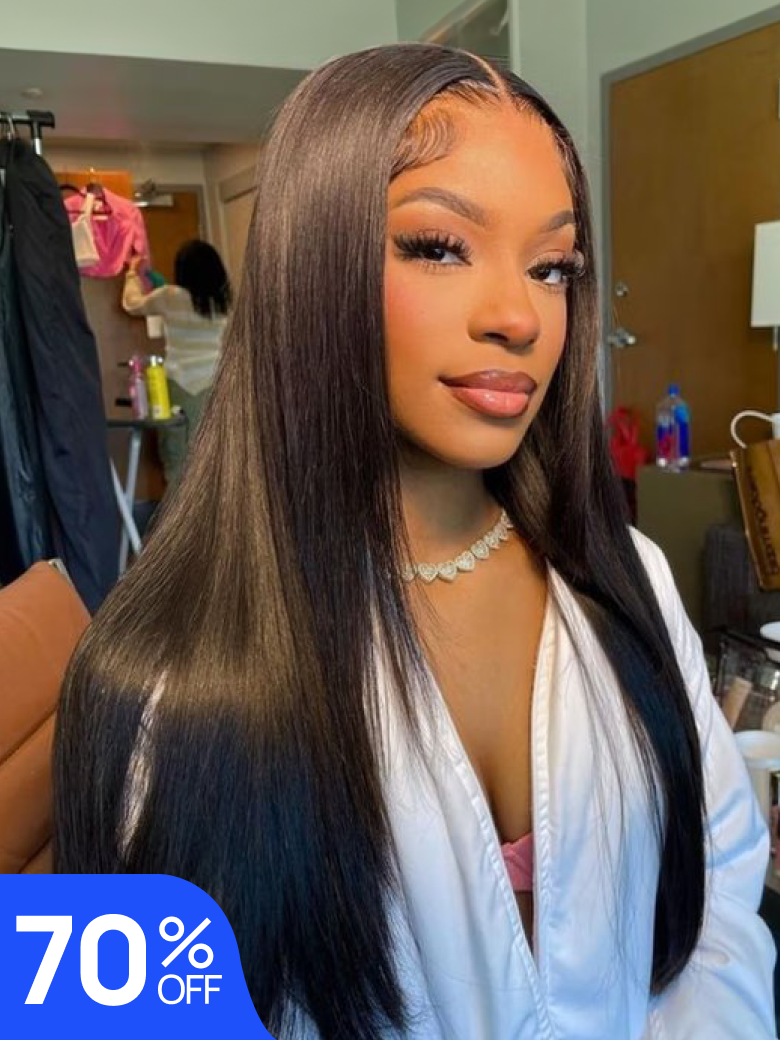 Nadula Flash Sale Straight Hair 4x0.75 Lace Part Wig And 13x4 Pre everything Lace Frontal Human Hair Wigs