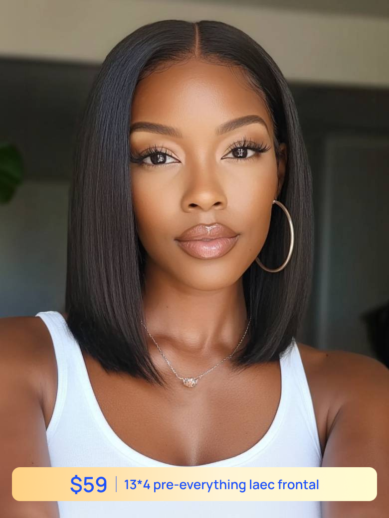 Nadula Flash Sale 13x4 Pre-Everything Yaki Straight Wig Put On