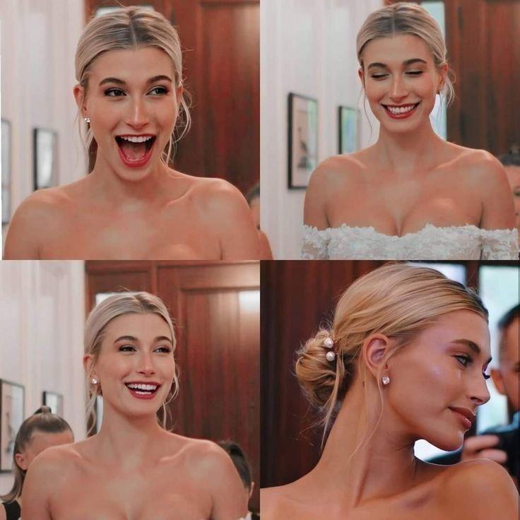 Low Glossy Bun Wedding Hair