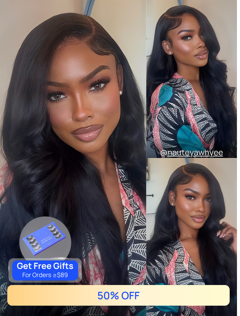 Nadula Flash Sale 7x5 Yaki Wavy Bye Bye Knots Wig
