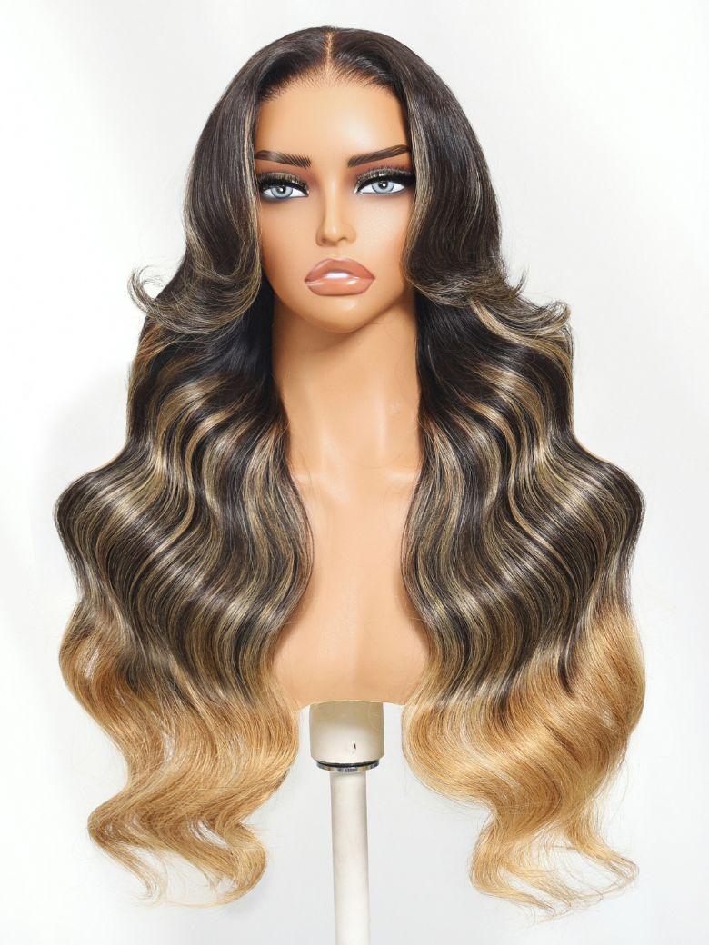 
    Nadula V Part Yaki Straight Chestnut Brown Ombre Color Beginner Friendly