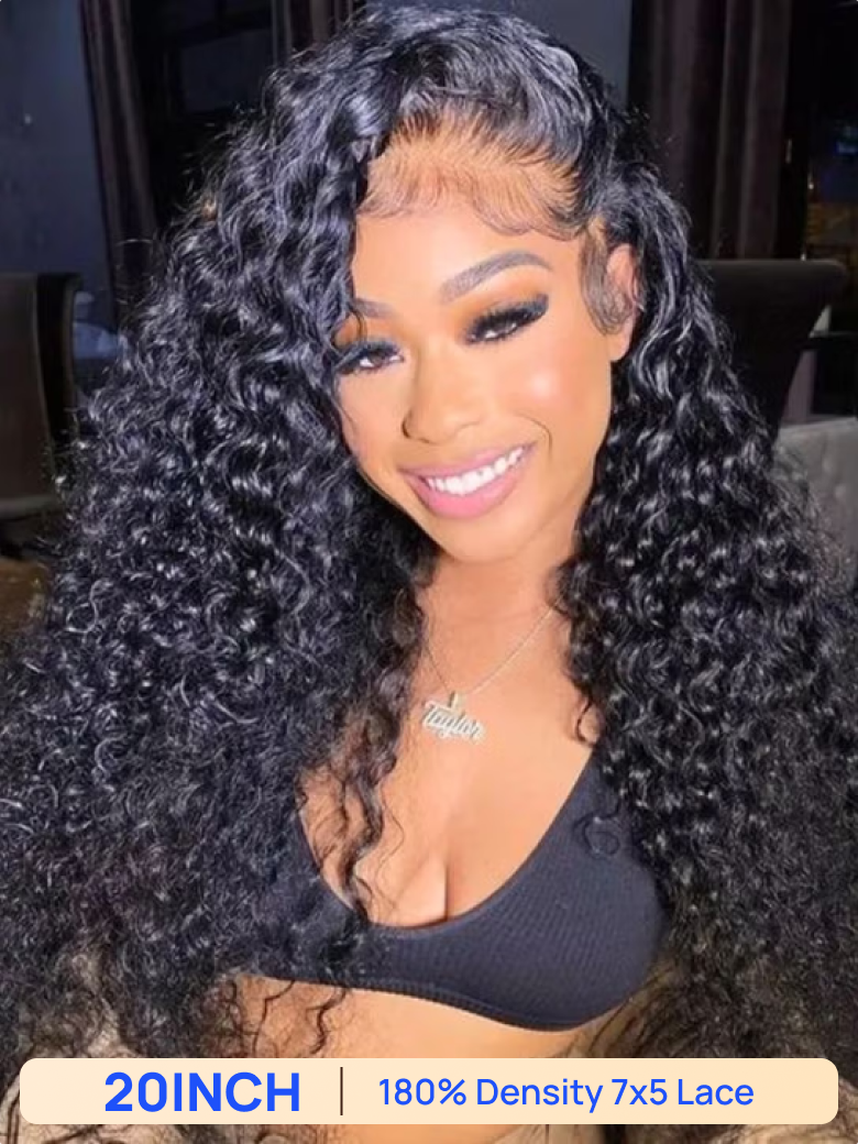BOGO Free | Nadula 7x5 Bye Bye Knots Invisible Knots Water Wave 180% Density Glueless Wig