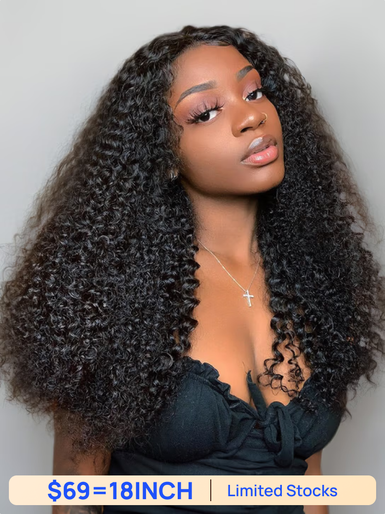 Nadula Flash Sale 4x0.75 T Part Lace Wigs Kinky Curly And Kinky Straight Hair Wigs Natural Hairline