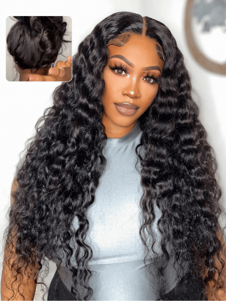 
        Nadula Youtubes' Same 7x5 Byebye Knots Bob Wig Yaki Straight Put On and Go Wig For Crazy Sale    
