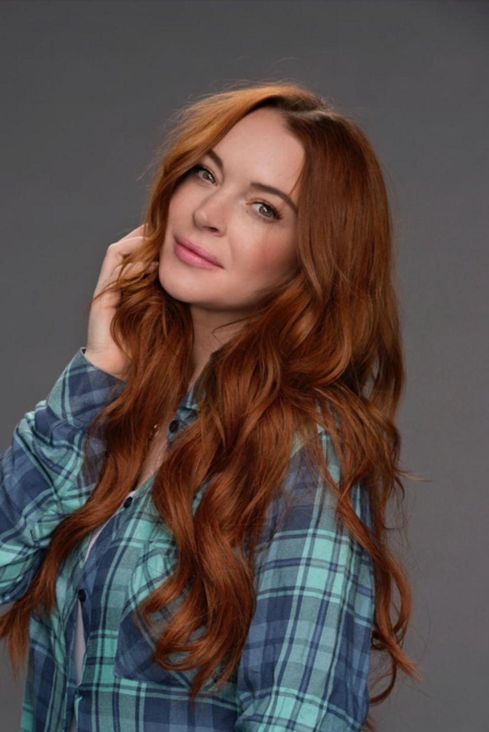 Lindsay Lohan Auburn Hair