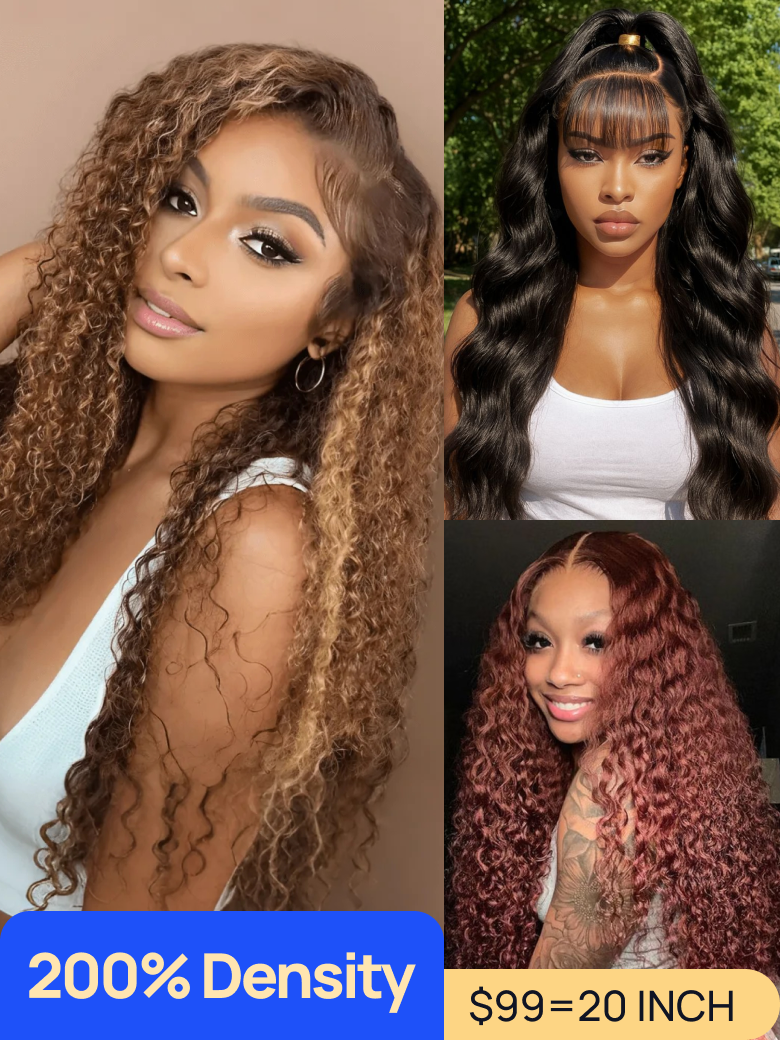 Nadula Flash Sale 180%-200% Density 13x4 Pre everything Frontal And 7x5 Byebye Knots Closure Wigs Put On And Go Glueless Human Hair Wigs
