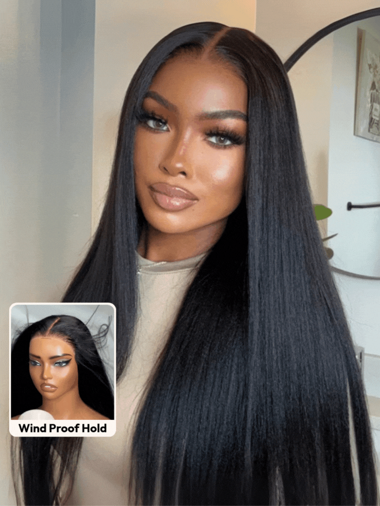 Flash Sale Nadula 7x5 Bye Bye Knots Yaki Straight Human Hair