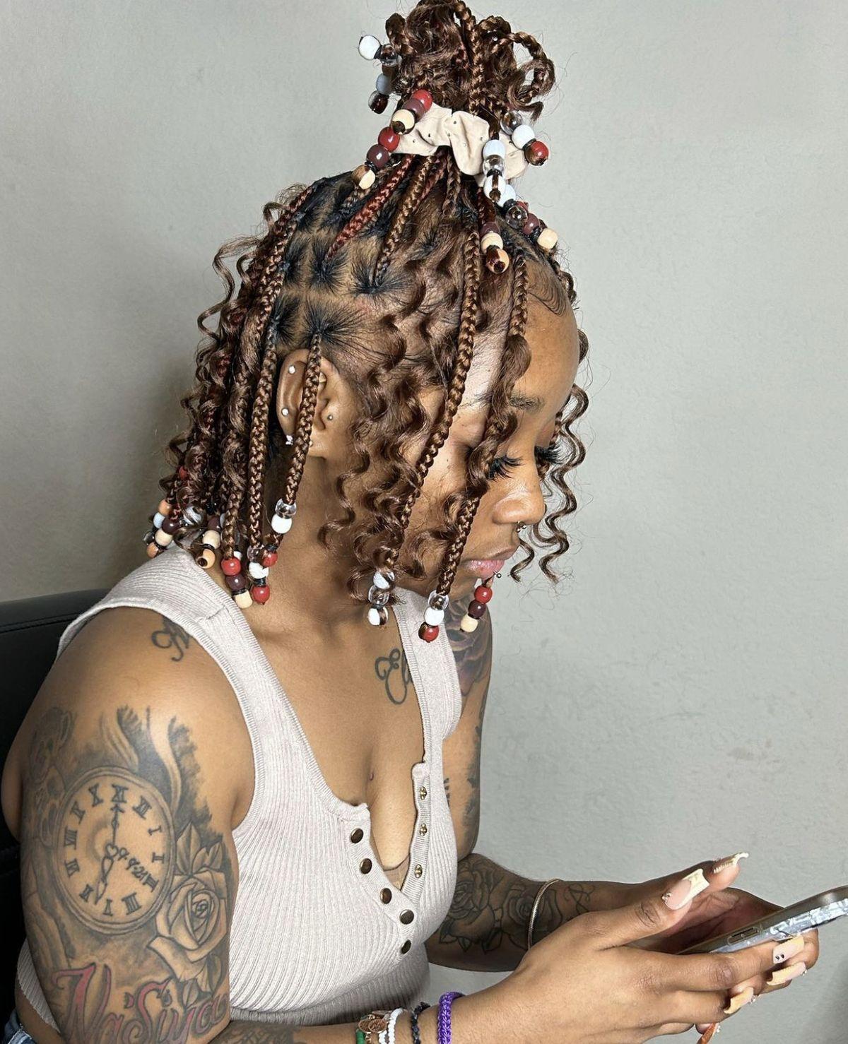 Boho Bob Braids with Accessories