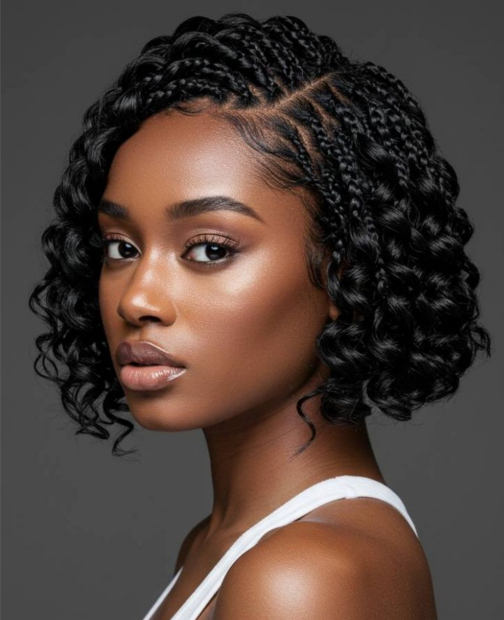 Curly Ends Boho Bob Braids