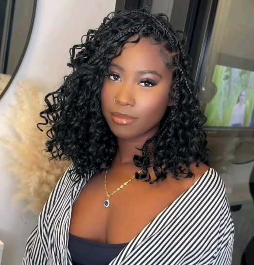 Side Part Boho Bob Braids