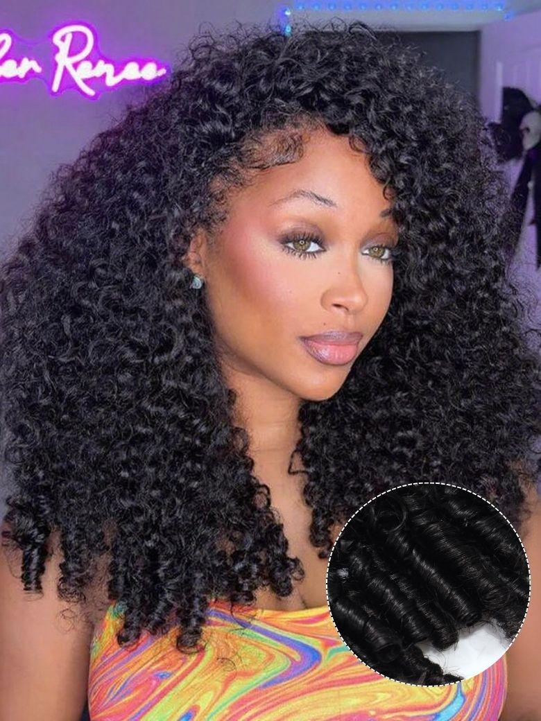 Nadula 7x5 Bye Bye Knots Spiral Curls Water Curly Wig