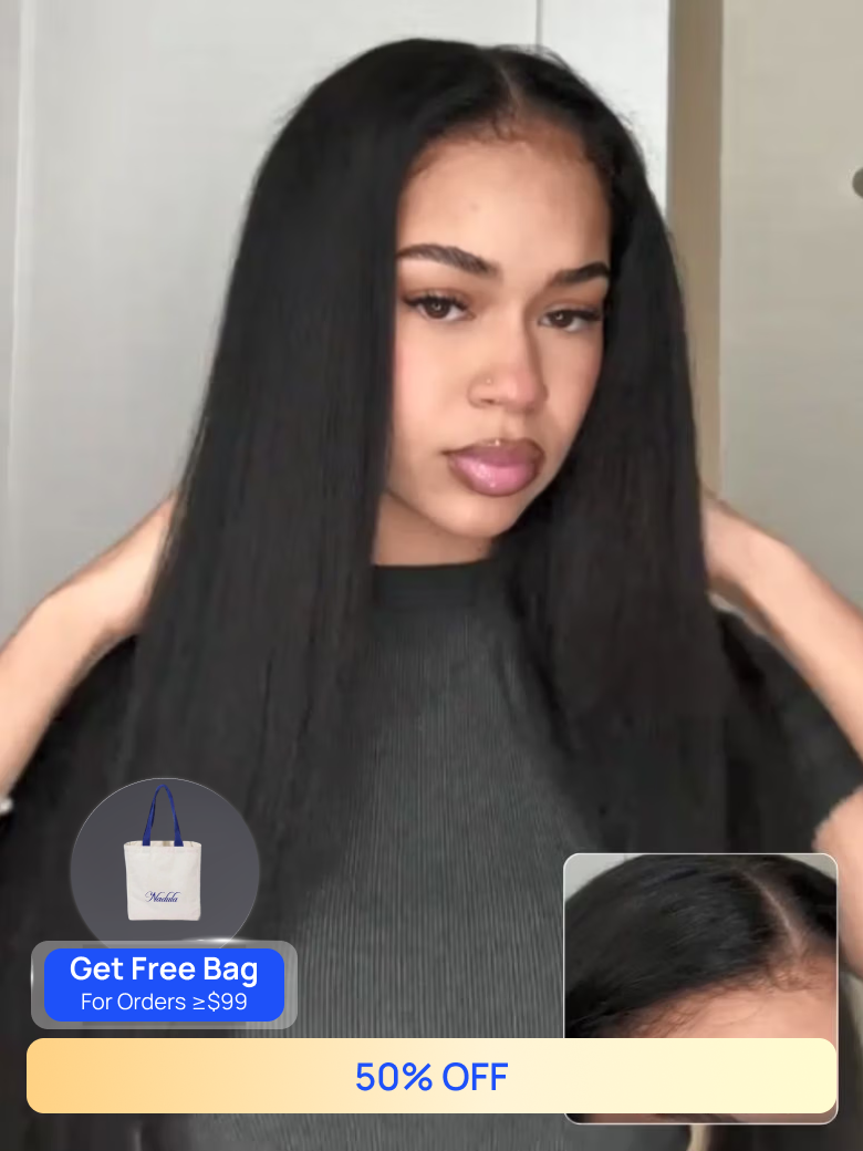 Nadula Flash Sale Kinky Straight Wigs Affordable U Part And